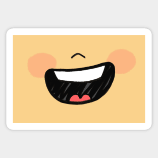 Big Smile Mask Sticker